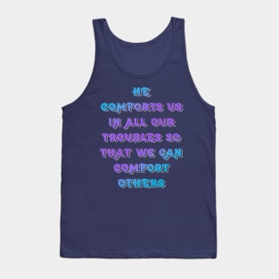 2 Corinthians 1:4 - Black Tank Top